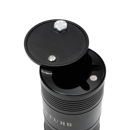 Barrel Car Ashtray in Black - Disturb LTDA