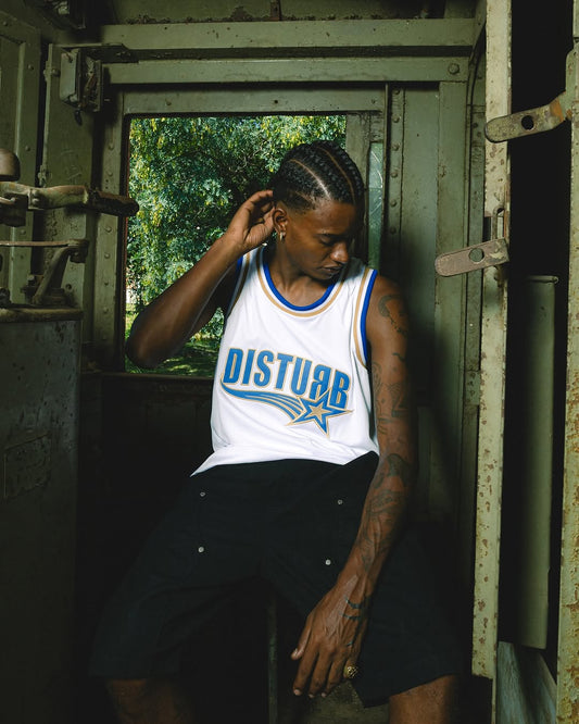 16ERS Basketball Jersey in White – Disturb