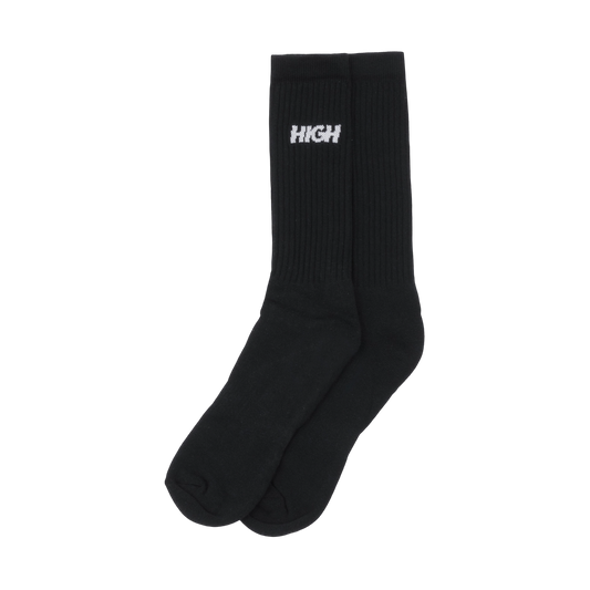 Long Socks Logo Black - High