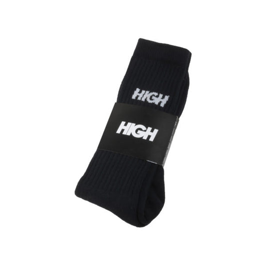 Long Socks Logo Black - High