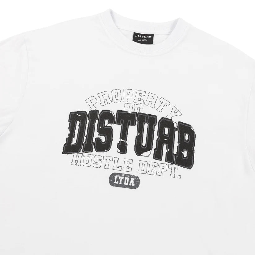 Hustle Dpt T-Shirt White - DISTURB LTDA
