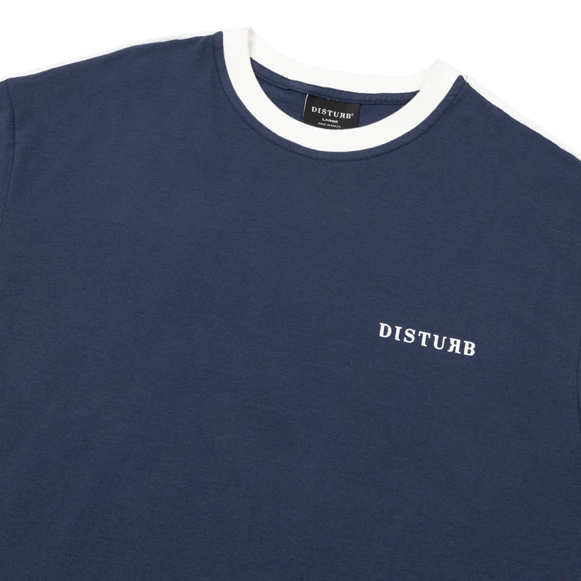 T-shirt Logo Shoulder Line Azul Marinho