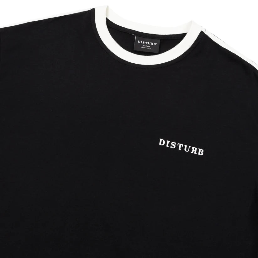 T-shirt Logo Shoulder Line Preta