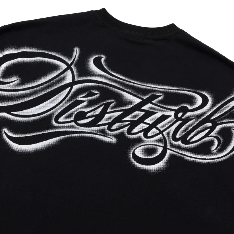 T-shirt Script Stencil Black