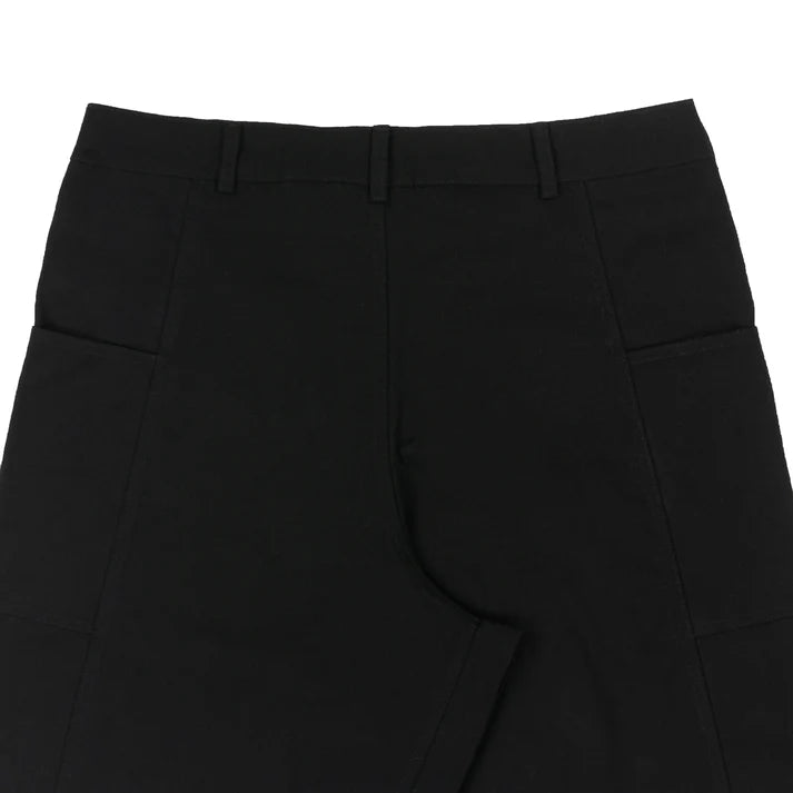 Wide Twill Shorts in Black - DISTURB LTDA