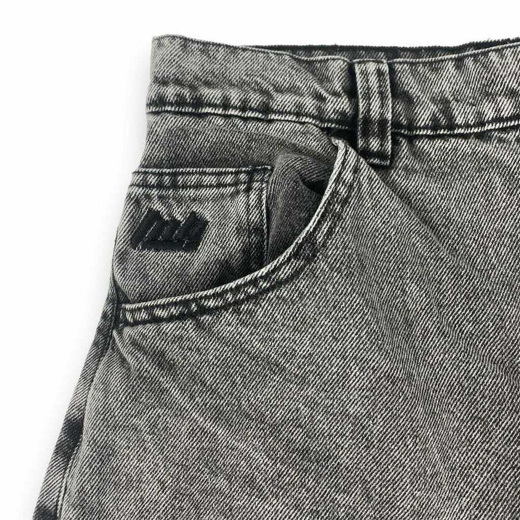 Storm Grey Baggy Jeans - TANABASE