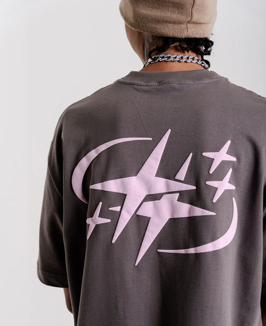 Camiseta AB Galaxy Puff Grey Pink  - Anty Brand