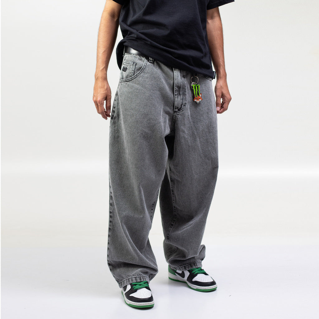 Storm Grey Baggy Jeans - TANABASE