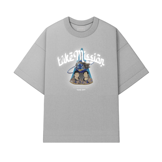 TakeMission Grey Tee – TAKE-OFF