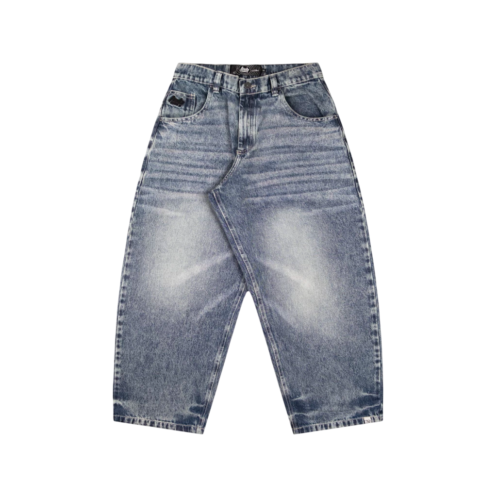 Blue Fade Baggy Jeans - TANABASE