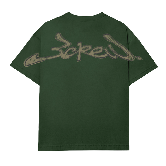 Camiseta Assinatura Logo Handmade Verde - BARRA