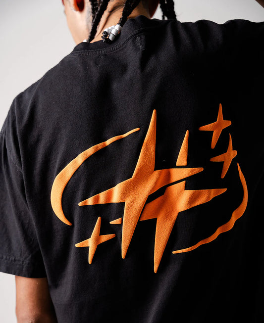 Camiseta Anty Heart Puff Black Orange  - Anty Brand