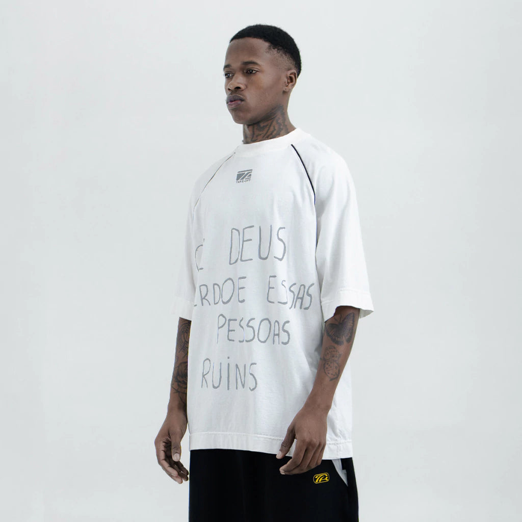 Deus Perdoe Offwhite Tee