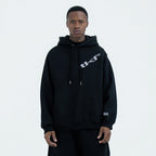 Double Layer Black Hoodie
