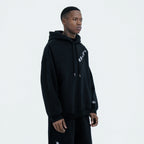 Double Layer Black Hoodie