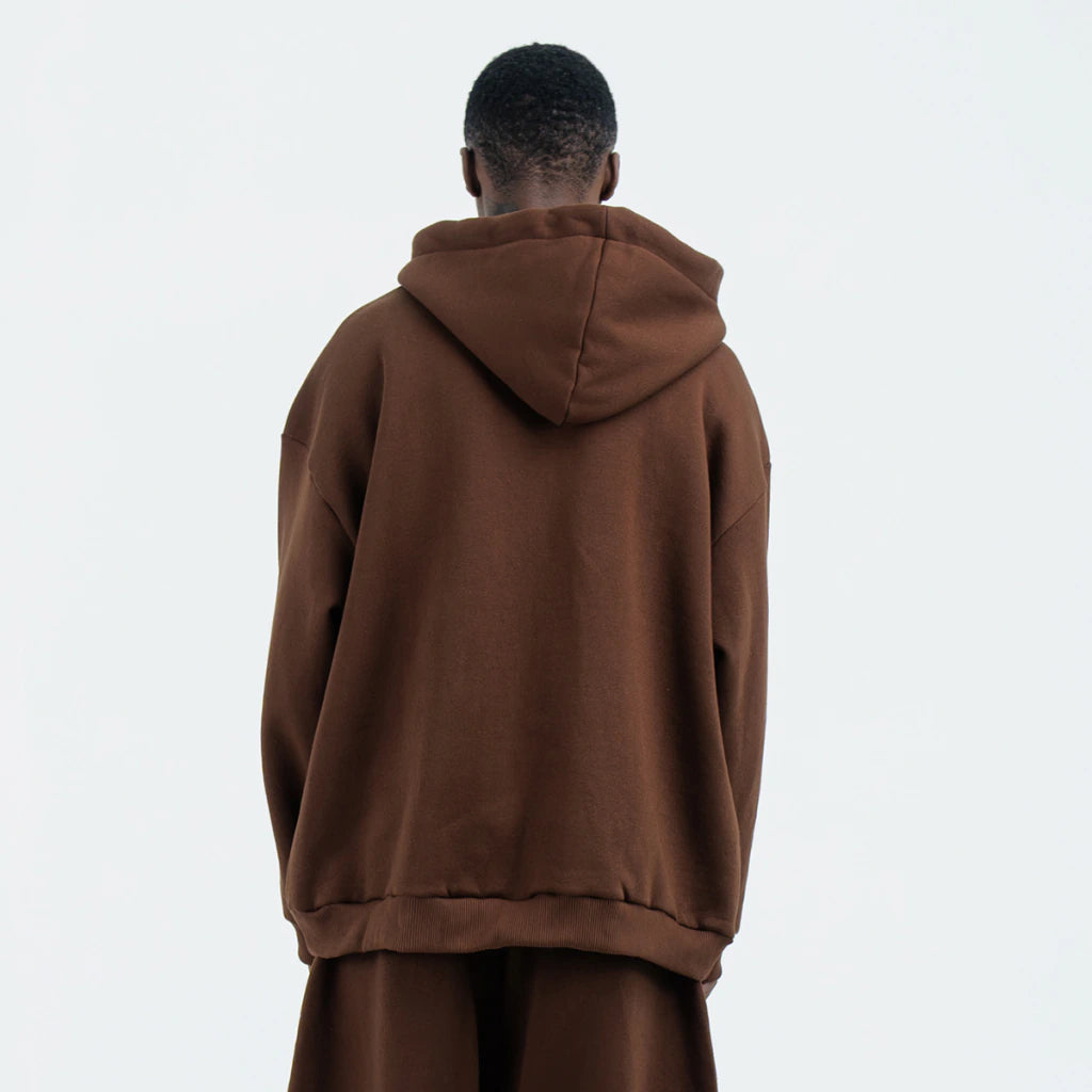 Double Layer Mocha Hoodie