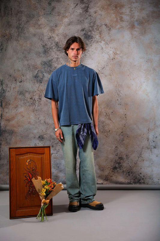 Boxy Basic Tee Índigo - SEABIRD