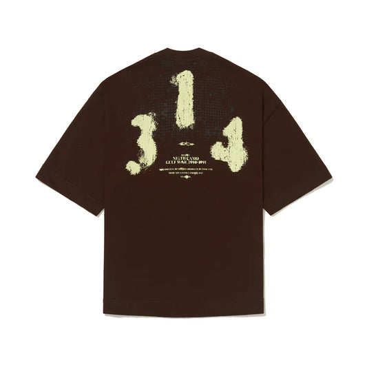 Camiseta Over "War" Marrom - Elo em Comum