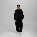Essential Black Zip Hoodie - QUIET
