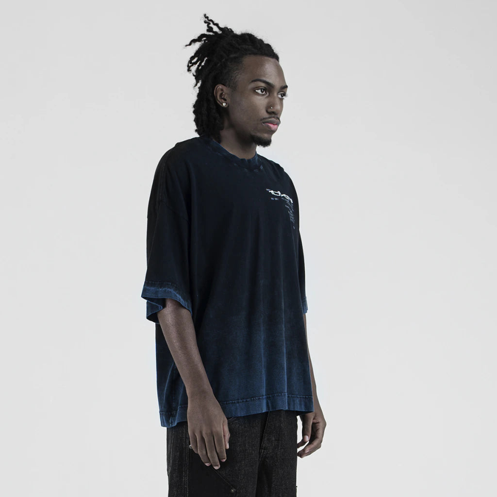 Faded Black/Blue Boxy Tee