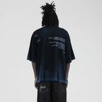 Faded Black/Blue Boxy Tee