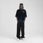 Faded Black/Blue Boxy Tee