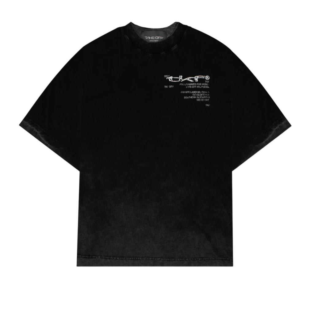 Faded Black/Grey Boxy Tee