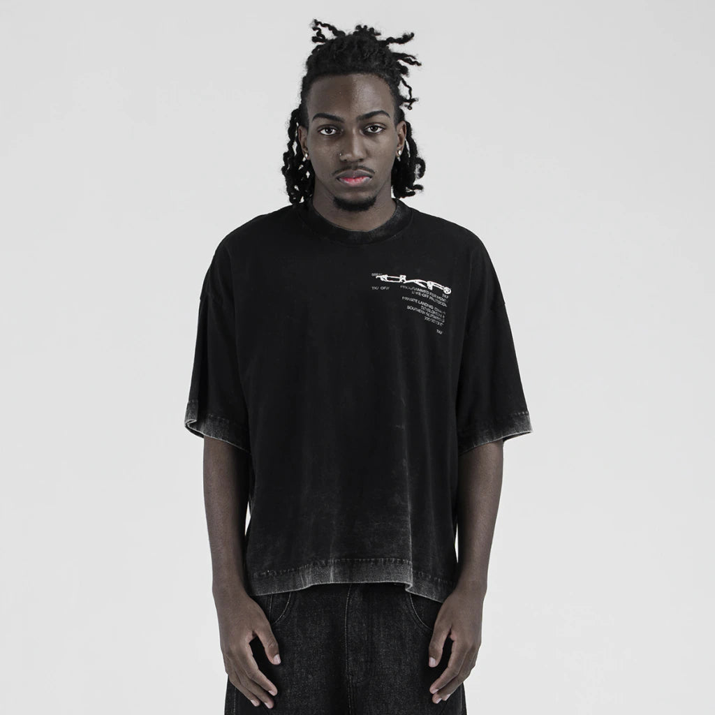 Faded Black/Grey Boxy Tee