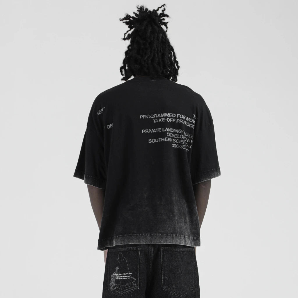 Faded Black/Grey Boxy Tee