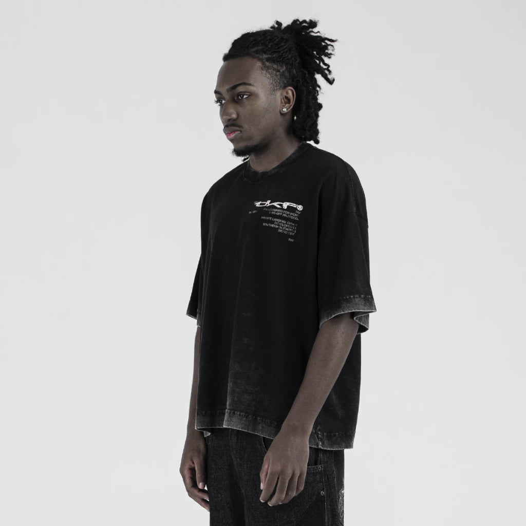 Faded Black/Grey Boxy Tee