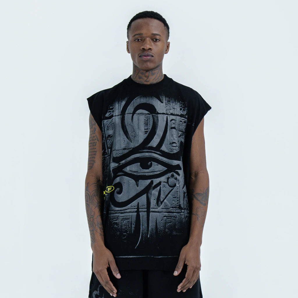 Horus Black Cut Tee