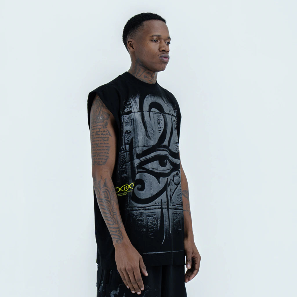 Horus Black Cut Tee