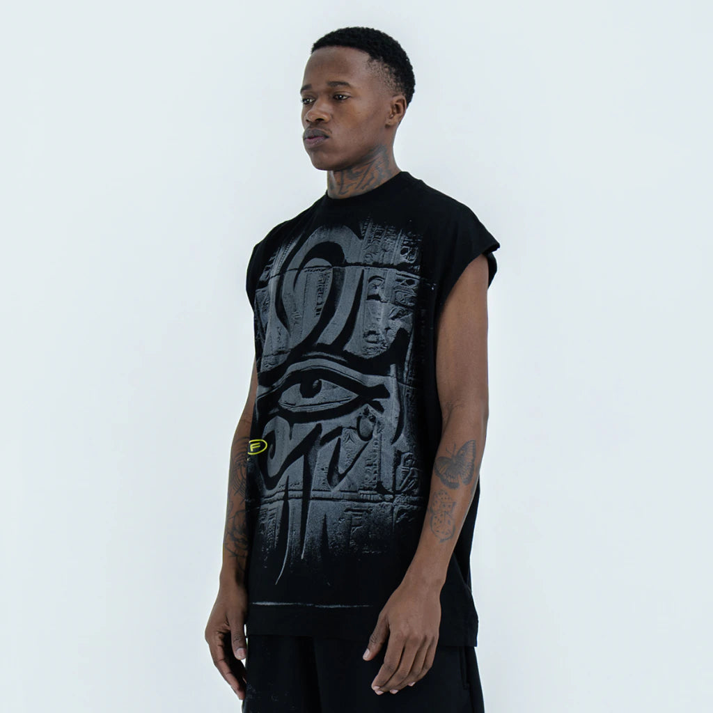 Horus Black Cut Tee