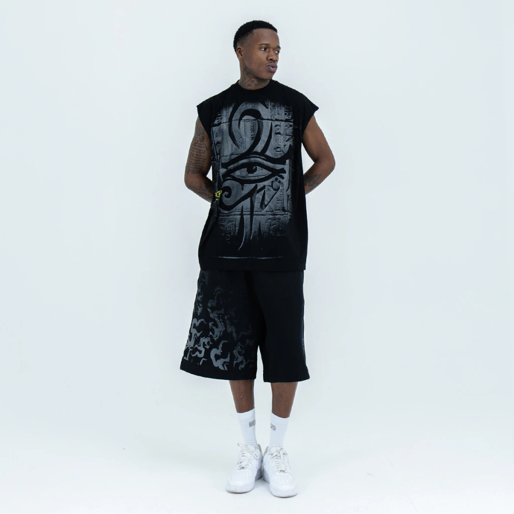 Horus Black Cut Tee