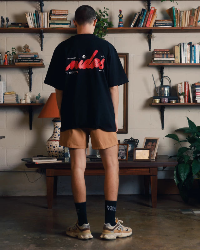 Print T-shirt Black - MIDAS TOUCH