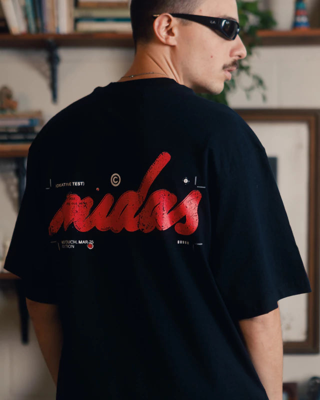 Print T-shirt Black - MIDAS TOUCH