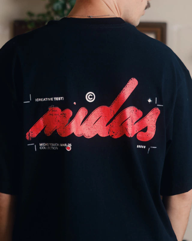 Print T-shirt Black - MIDAS TOUCH