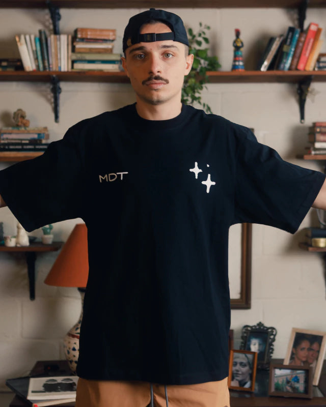 Postal T-shirt Black - MIDAS TOUCH