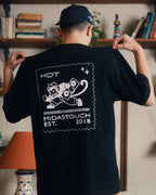 Postal T-shirt Black - MIDAS TOUCH