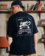 Postal T-shirt Black - MIDAS TOUCH