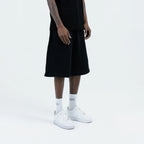 Motion Black Sweatshrit Shorts