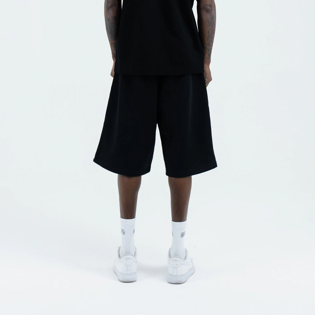 Motion Black Sweatshrit Shorts