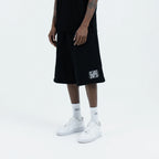 Motion Black Sweatshrit Shorts
