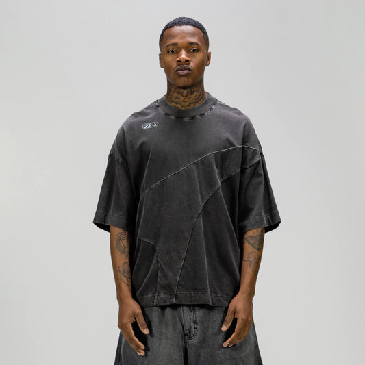 Overlay Grey Boxy Tee - TAKE-OFF