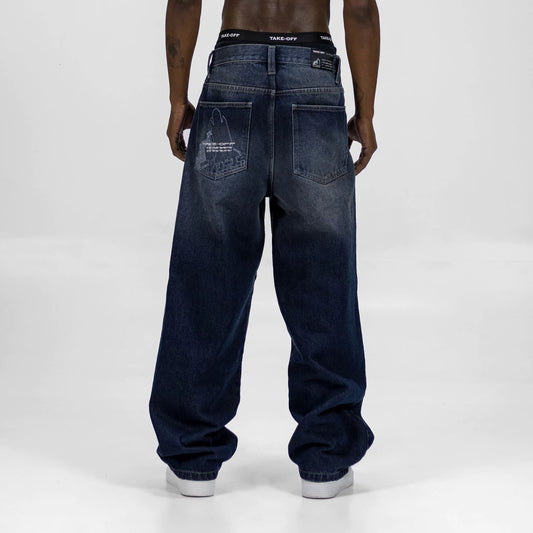 TKF Baggy Dark Gradient Jeans - TAKE-OFF