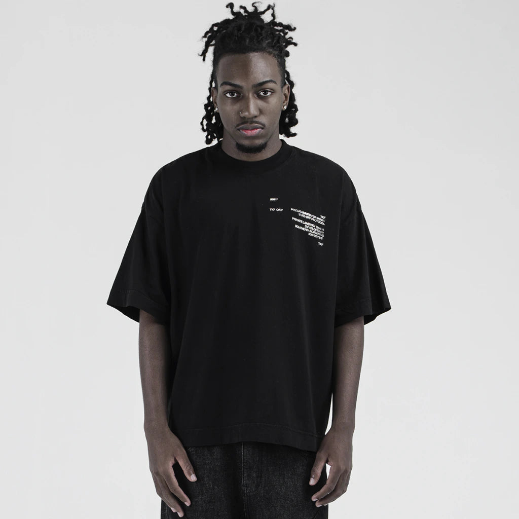 Sketch Black Boxy Tee