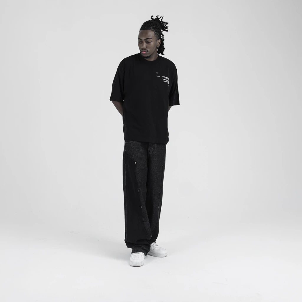 Sketch Black Boxy Tee