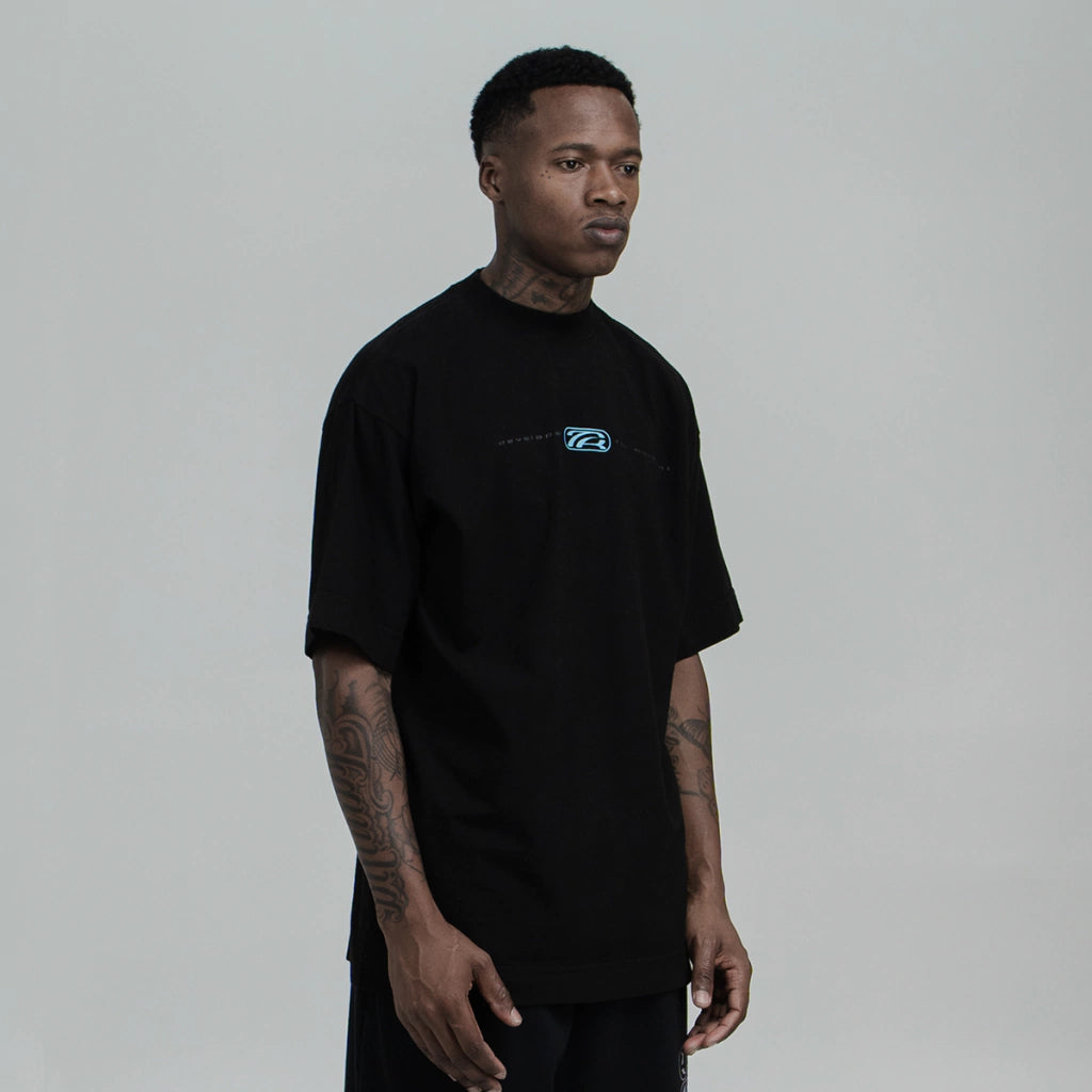Snowfield Black Tee