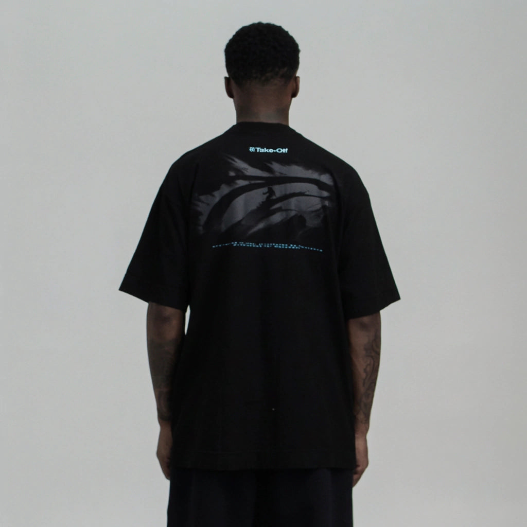 Snowfield Black Tee