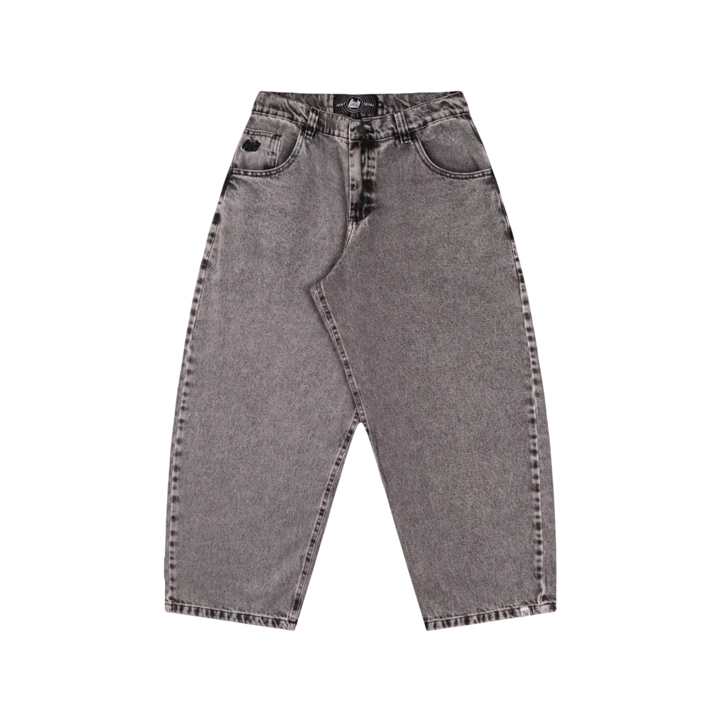 Storm Grey Baggy Jeans - TANABASE